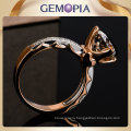 925 Silver Solid Ring Gold Palted Fashion Jewelry Jewellery